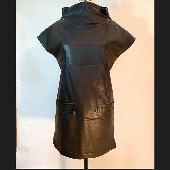 Marc By Marc Jacobs Dresses & Skirts - MARC BY MARC JACOBS LEATHER MINI DRESS